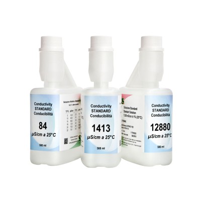 Solución calibrar patrón conductividad 1413 uS / cm XS-633.