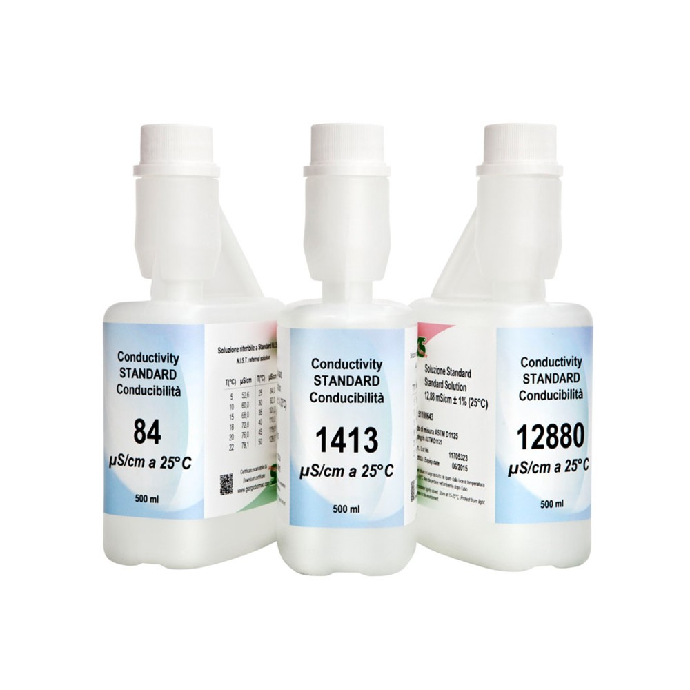Solució calibrar conductivitat 1413 uS/cm CON-1413. Flascó 500 ml