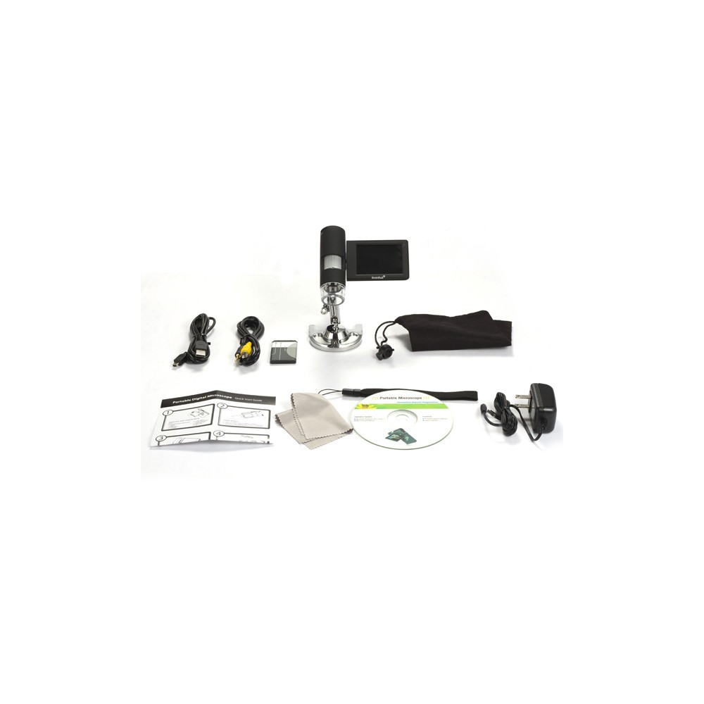 Microscopi digital USB Levenhuk 500 Mobi. Sensor 5 Mp (20x-500x)