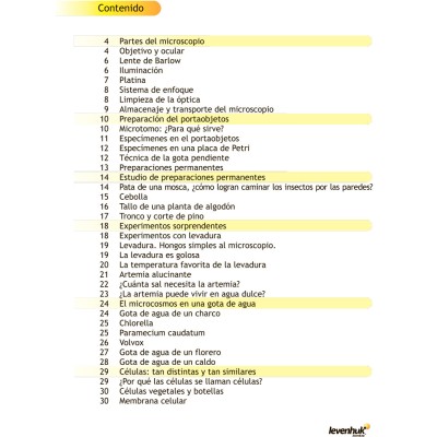 Kit experimentos para microscopía Levenhuk