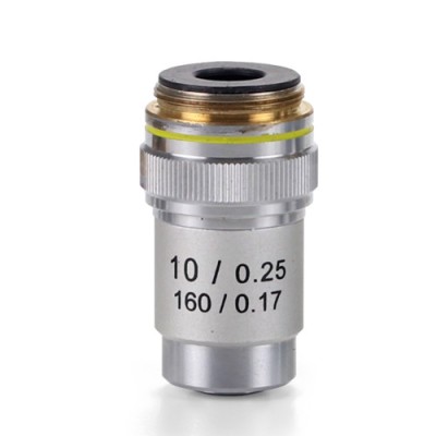 Objectiu microscopi Microblue MB-7010. Acromàtic 10x/0.25