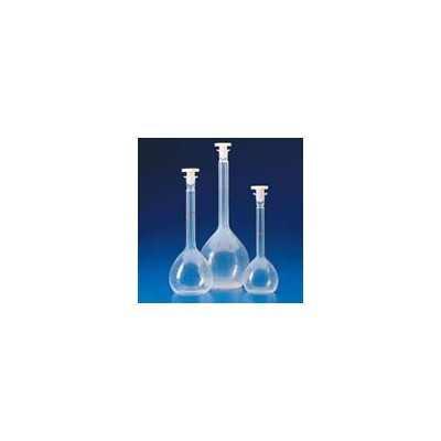 Matràs aforat plàstic PMP amb tap. Capacitat 250 ml