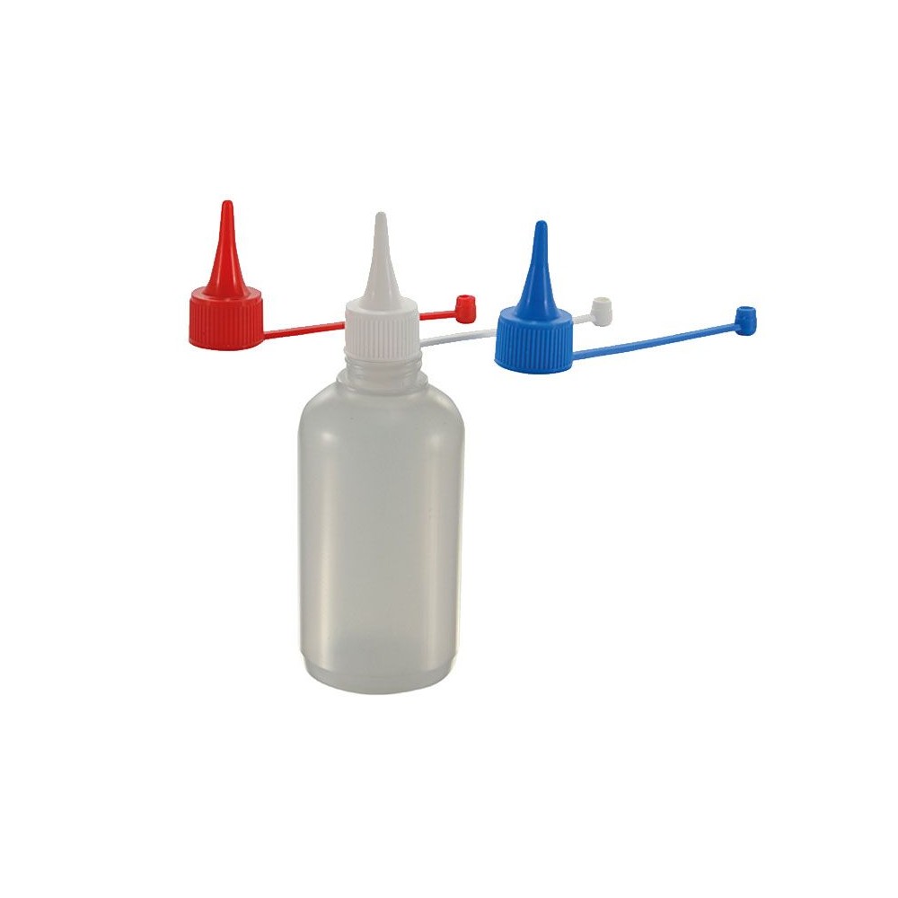 Flascó comptagotes plàstic PELD amb cànula. Capacitat 250 ml