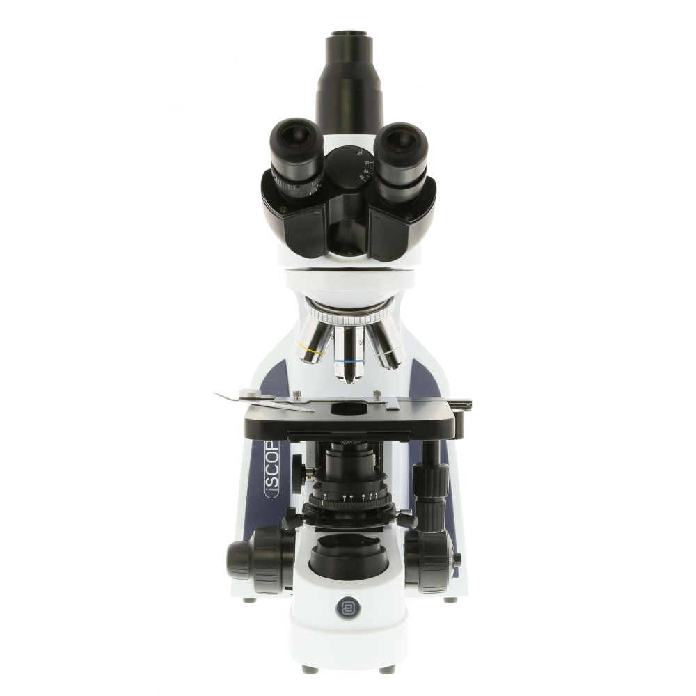 Microscopi planoacromàtic Iscope IS-1153-EPLi. Triocular 40x-1000x