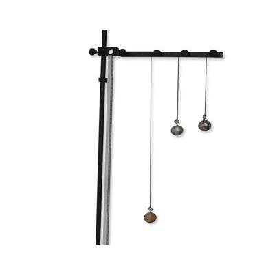 Pèndol amb 3 boles i suport QLD-005. Boles 25 mm de fusta, alumini i acer