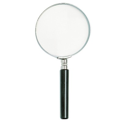 Lupa de mà unifocal H-9203. Lent vidre diàmetre 65 mm (2'5x)