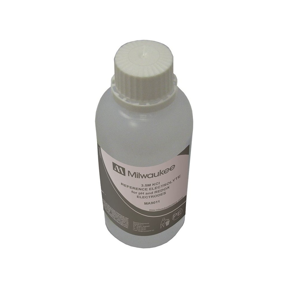 Solución electrolítica 3'5M KCI rellenar electrodos ORP MA-9011. Frasco 250 ml