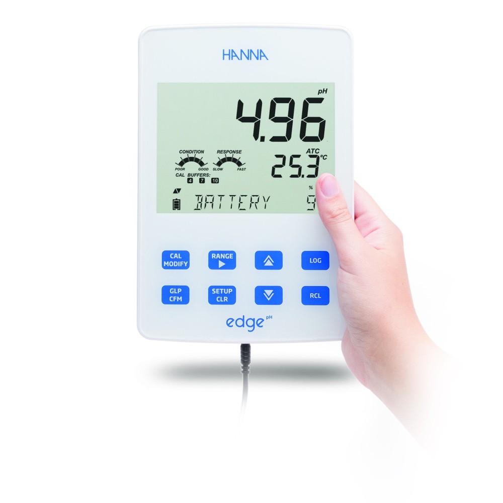 pH-metre laboratori Hanna Edge HI-2002. Rangs pH-ORP-Temp