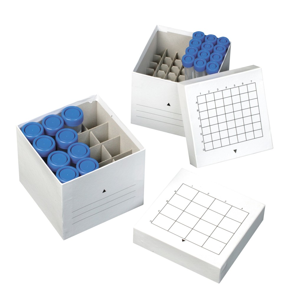 Freezable carton box cryotubes CBOX-081. Capacity 100x2 ml
