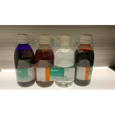 Tinció Gram-Hücker completa QCA-8800. Flascons 4x250 ml