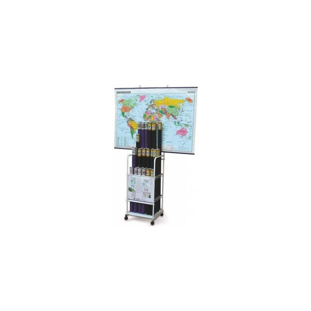 Arxivador vertical mapes amb rodes. Quatre compartiments 190x190 mm
