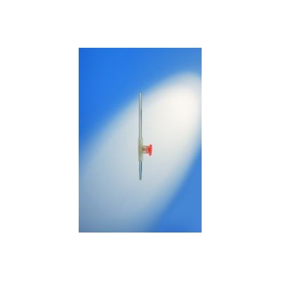 Bureta vidre franja clau rosca PP Proton graduada 0'05 ml. Capacitat 10 ml