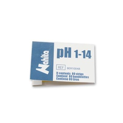 Papers reactius indicadors pH escala 1 a 14. Capsa 80 tires