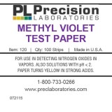 Tires indicadores paper violeta de metil P-120. Tub 100 unitats