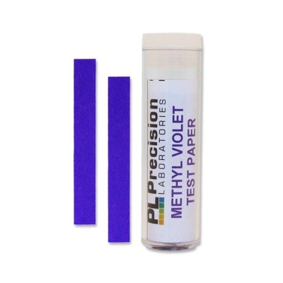 Tires indicadores paper violeta de metil P-120. Tub 100 unitats