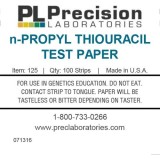 Tires reactives paper n-propiltiuracil (PROP) P-125. Tub 100 unitats