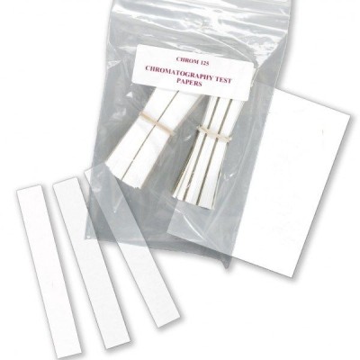 Papers cromatografia 90 g/m 19x153 mm. Bossa 50 tires    