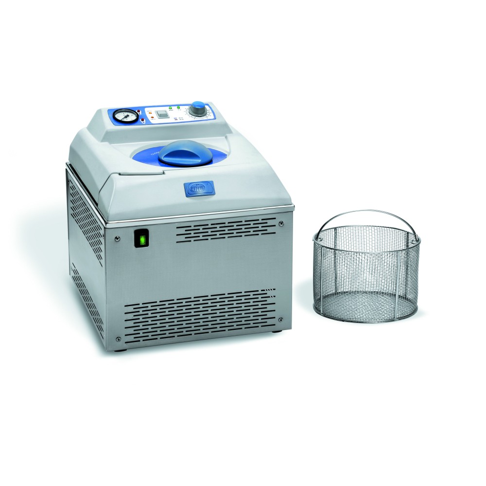 Autoclave vertical purgador manual Micro-8. Capacidad 8 litros