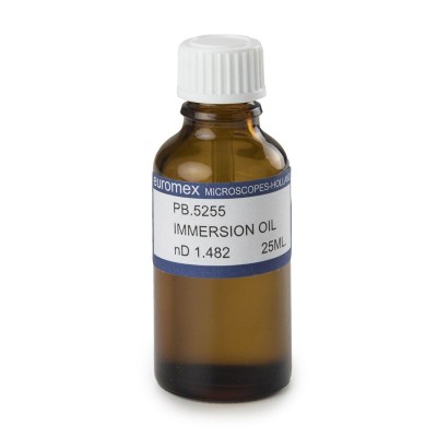 Oli d'immersió índex refracció  PB-5255. Flascó 25 ml