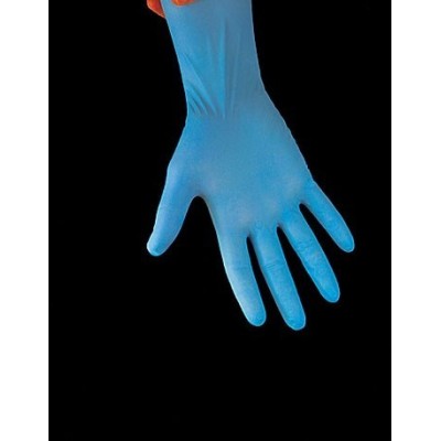 Guants examen nitril talla 6-7 petits. Capsa 100 unitats