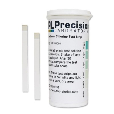 Tiras reactivas cloro 0-0'5-1-3-5-10 ppm CHL-10. Tub 50 unitats