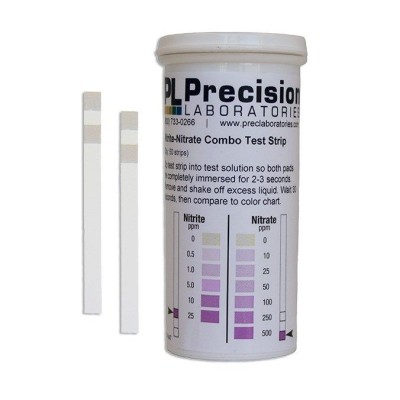 Tires reactives nitrit 0...25 ppm i nitrat 0...500 ppm NIT-NAT. Tub 50 unitats