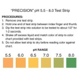 Tires indicadores plàstic pH 5'5-8 (0'5 pH) PH-0060-1. Bossa 50 unitats