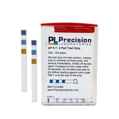 Tires indicadores plàstic pH 1-14 (1'0 pH) PH-0114-1. Bossa 100 unitats
