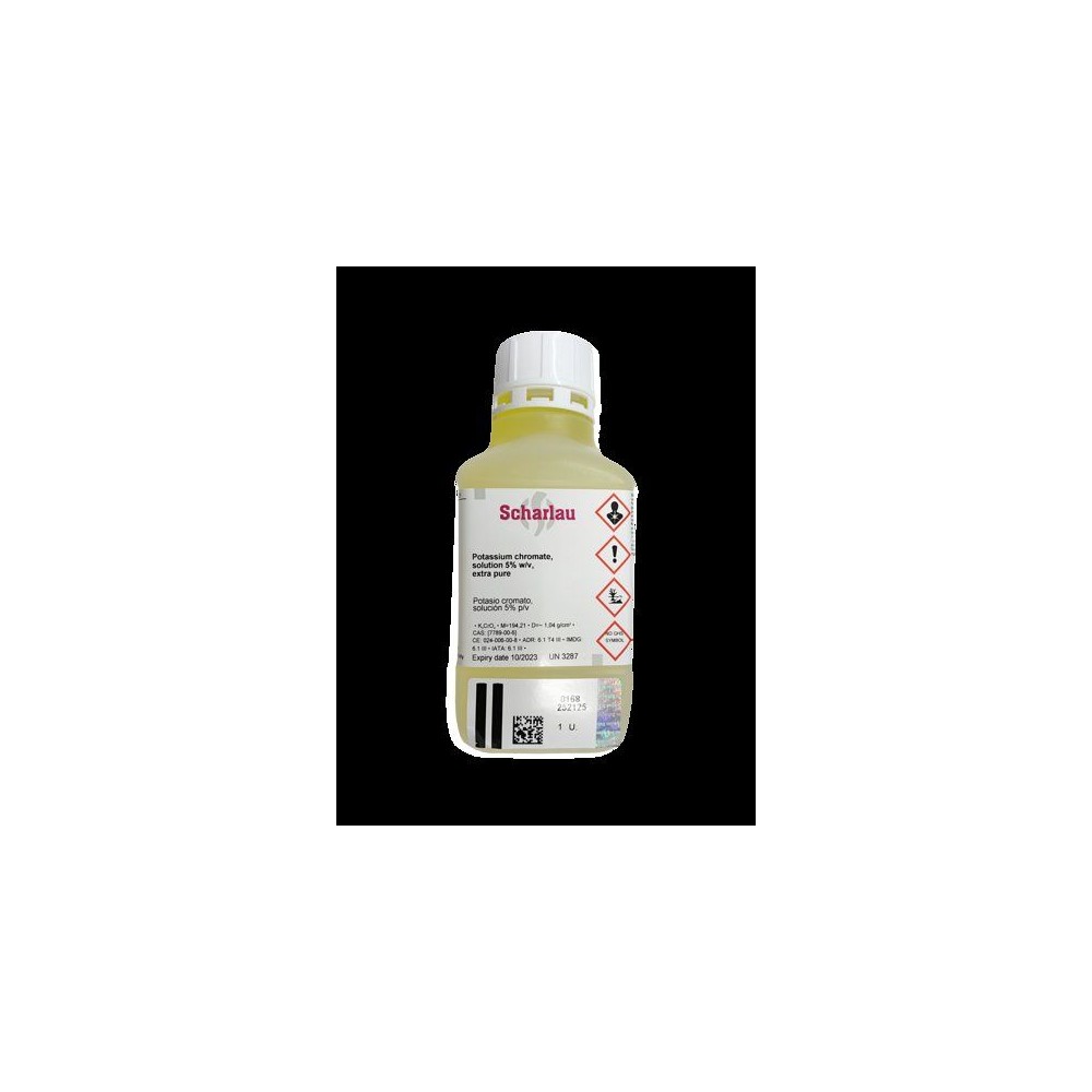 Potassi cromat solució 5% p/v PO-0215. Flascó 250 ml
