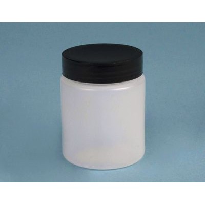 Pot plàstic PEHD amb tapa rosca i obturador. Capacitat 70 ml