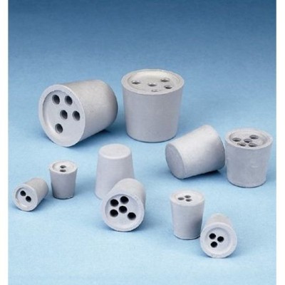 Tap cònic goma gris 5 preforats V-27P. Mides 27x22x25 mm