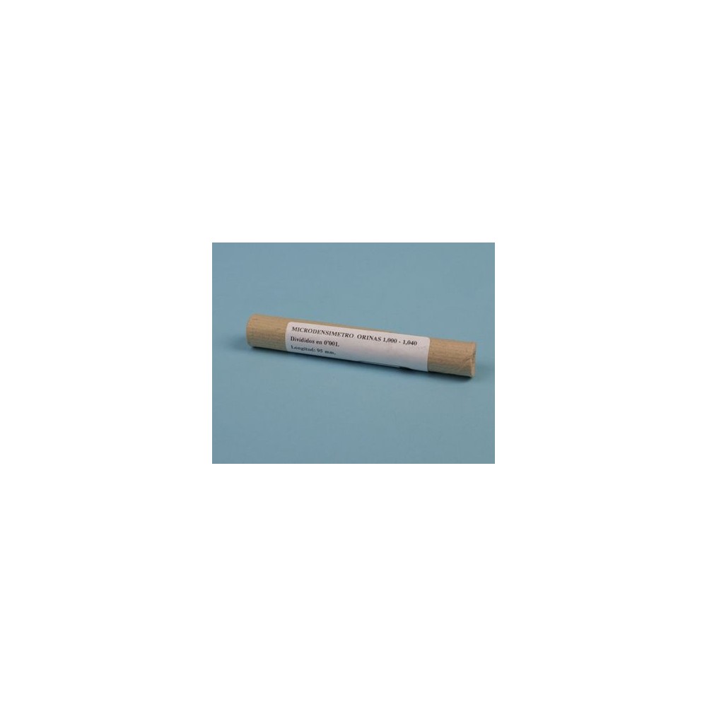 Hydrometer calibrated urine 0'002 g / ml. Scale 1,000 to 1,060 g / ml
