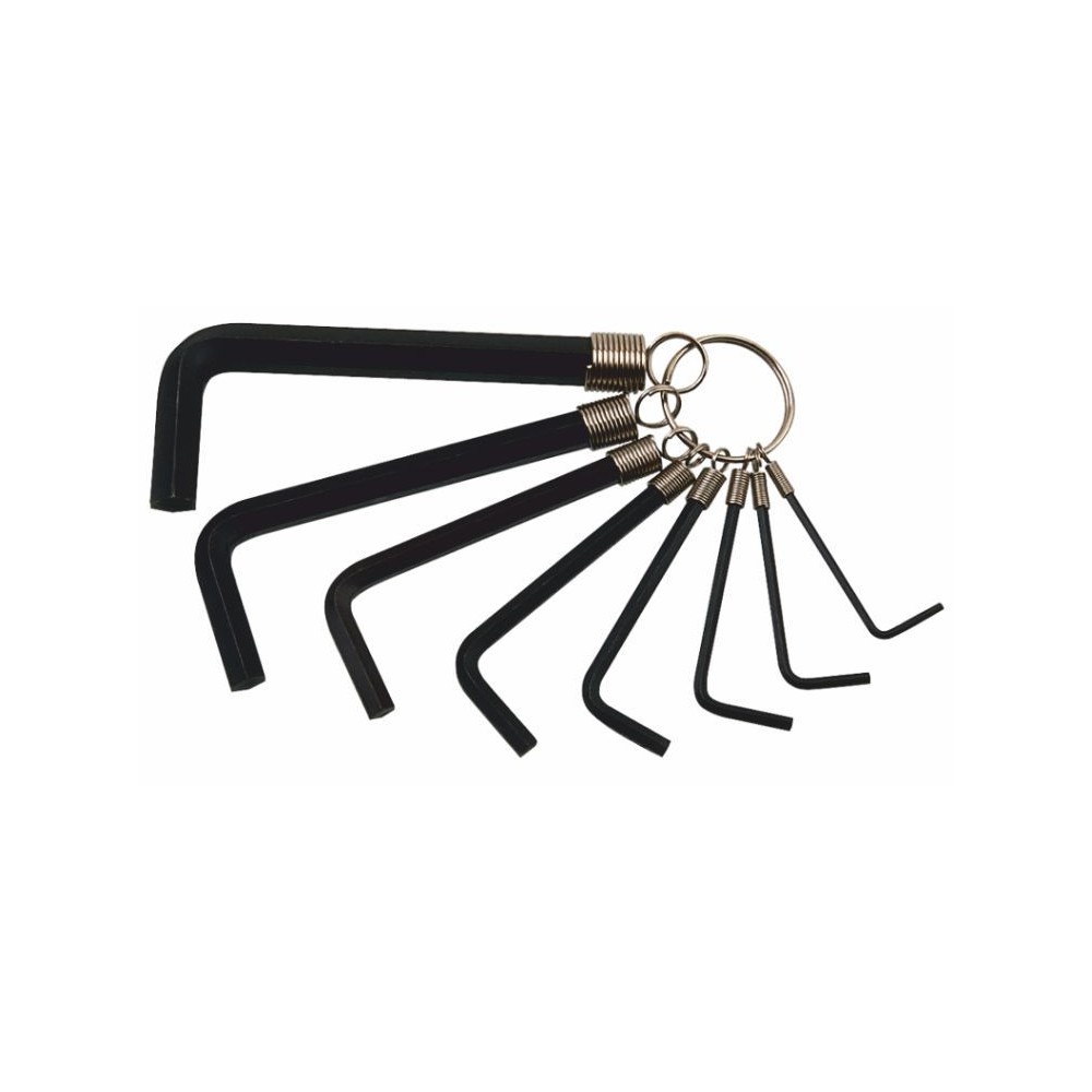 Llaves fijas allen cromvanadi. Juego 8 piezas 2 a 10 mm