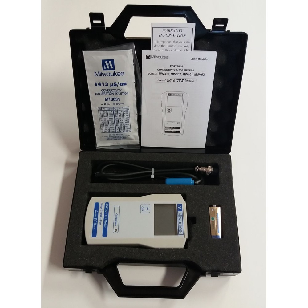 Conductímetre portàtil Milwaukee MW-301. Rang CE