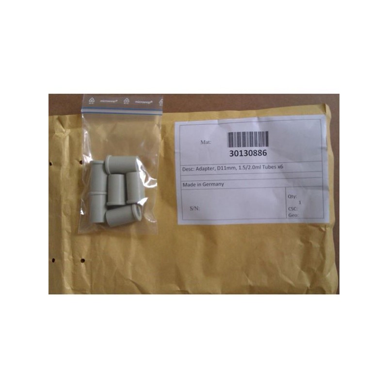 Adaptadores cabezal tubos 1'5-2'0 ml D-11 mm FC-30130886. Bolsa 6 piezas