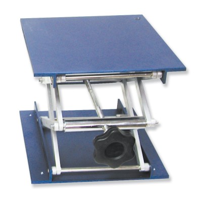 Suport elevador alumini 40 a 140 mm. Plataforma 100x100 mm