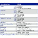 Kit pH-metro + conductímetro bolsillo Milwaukee Mi5559. Rangos pH 0'1-CE-TDS-Temp