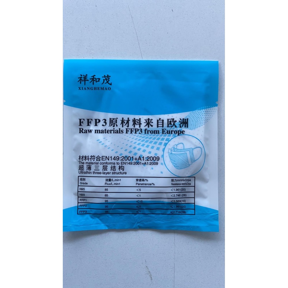 Mascarilla autofiltrante partículas FFP3 sin válvula