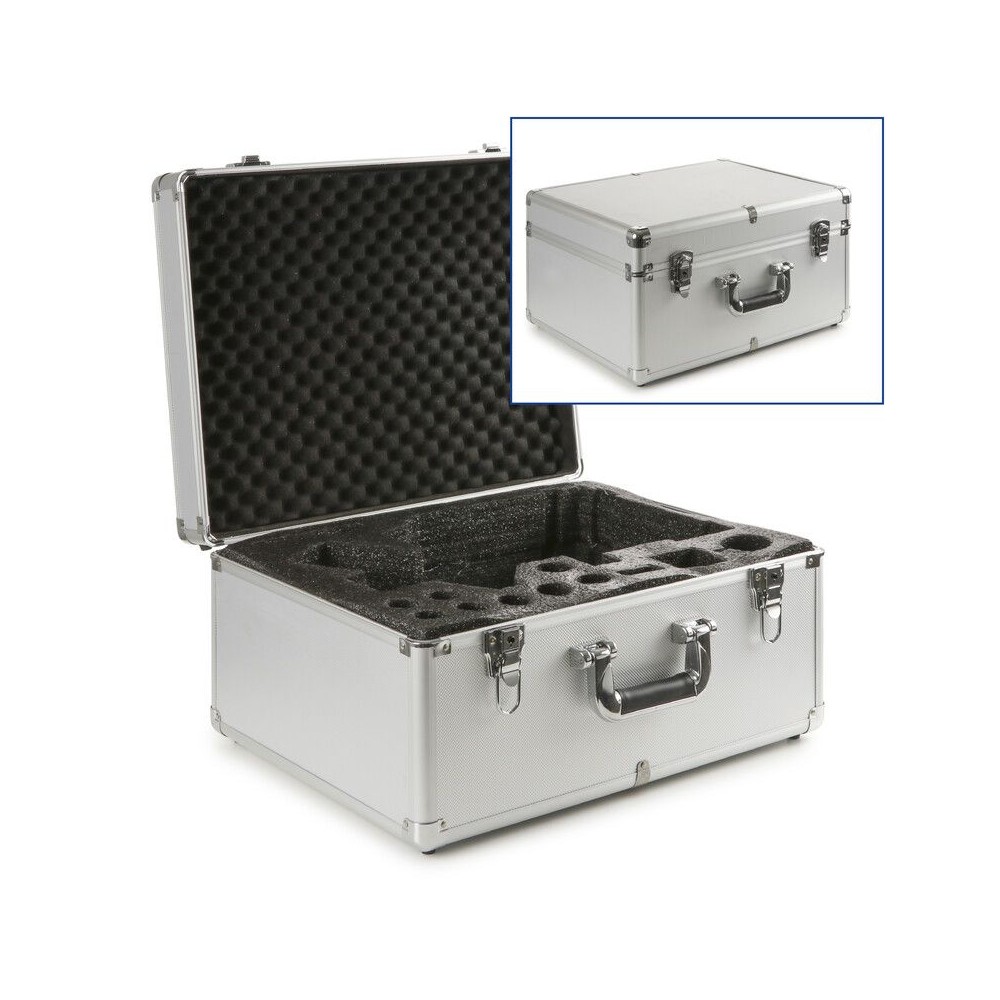 Maletín microscopios Iscope IS-4300. Aluminio 430x370x240 mm