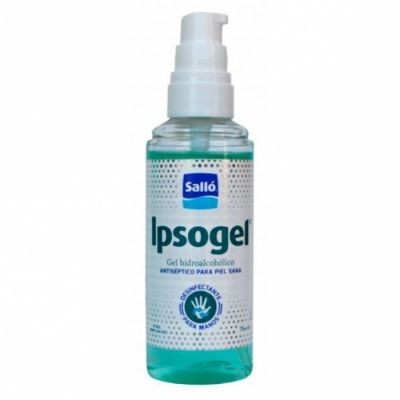 Gel de mans antisèptic hidroalcohòlic bactericida Ipsogel. Flascó 75 ml