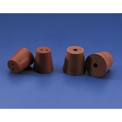 Tap goma gris 1 preforat Ver-13P. Mides 13x9x20 mm