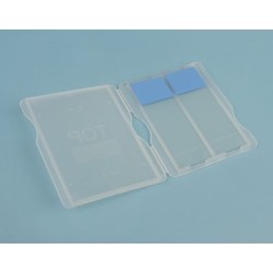 Capsa guardar portaobjectes plàstic BPG-007. Capacitat 2 peces
