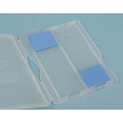 Capsa guardar portaobjectes plàstic BPG-007. Capacitat 2 peces