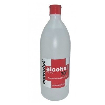 Alcohol etílico 96 grados antiséptico Gual. Frasco 1000 ml