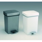 Cubo basura plástico 28 litros. Tapa y pedal 330x290x490 mm