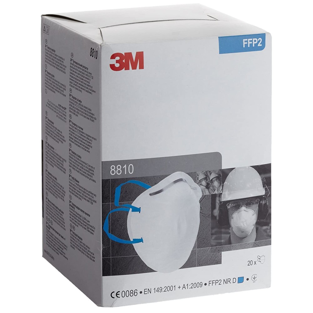Mascarillas autofiltrantes FFP2 sin válvula 3M 8810. Caja 20 unidades