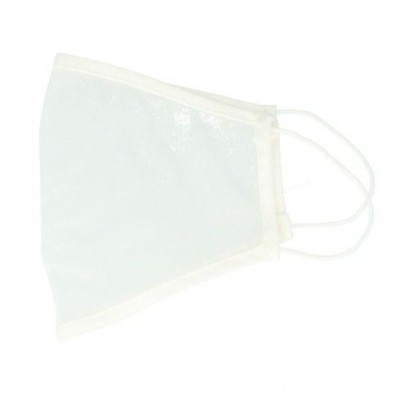 Mascaretes transparents tela color blanc. Pack 10 unitats